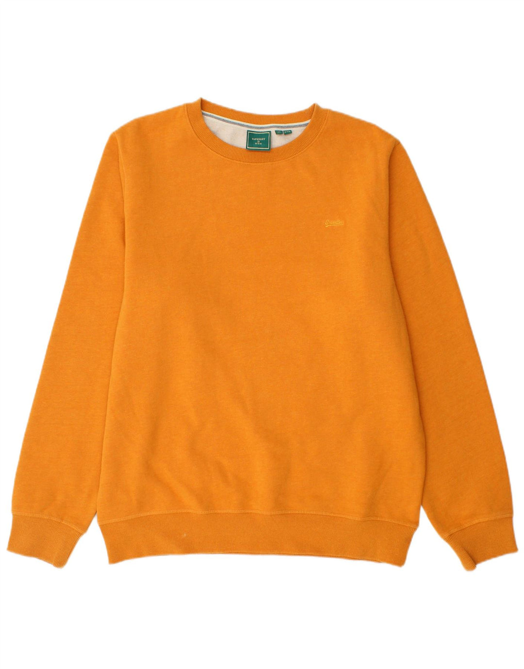 SUPERDRY Sweat-Shirt Homme 2XL Jaune Coton