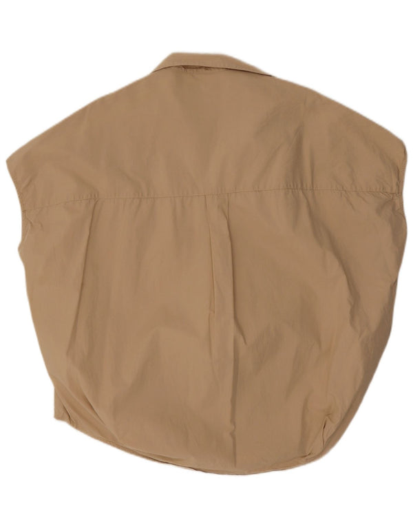 French Connection Chemisier surdimensionné sans manches pour femme UK 44 Beige moyen