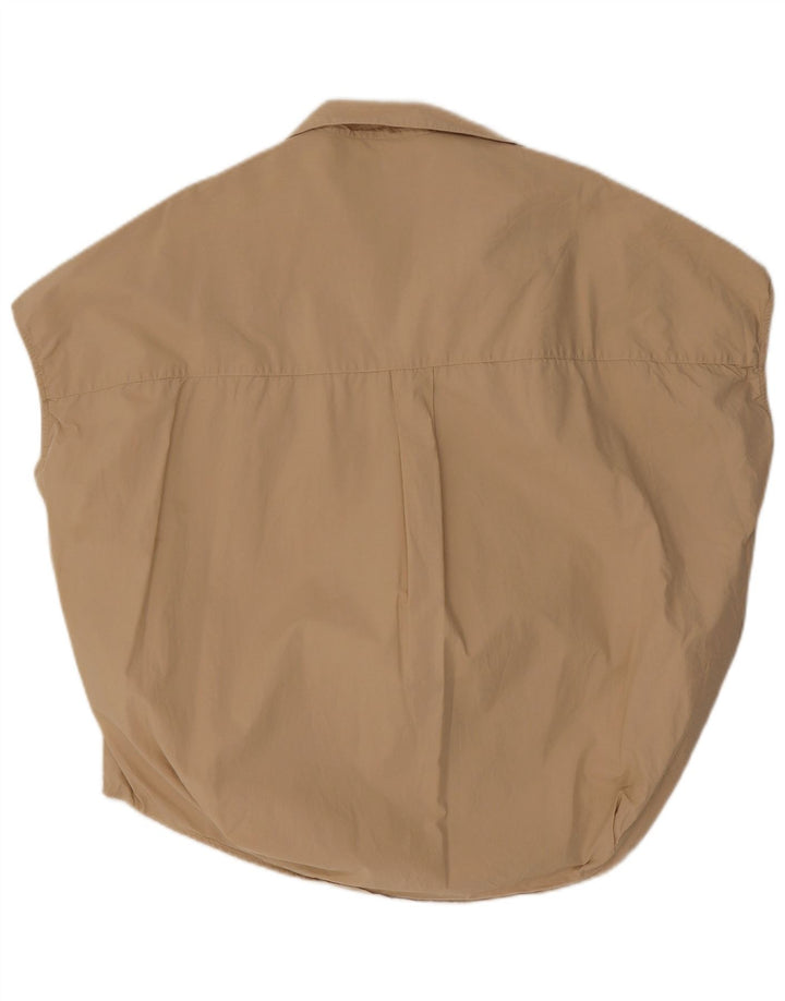 French Connection Chemisier surdimensionné sans manches pour femme UK 44 Beige moyen