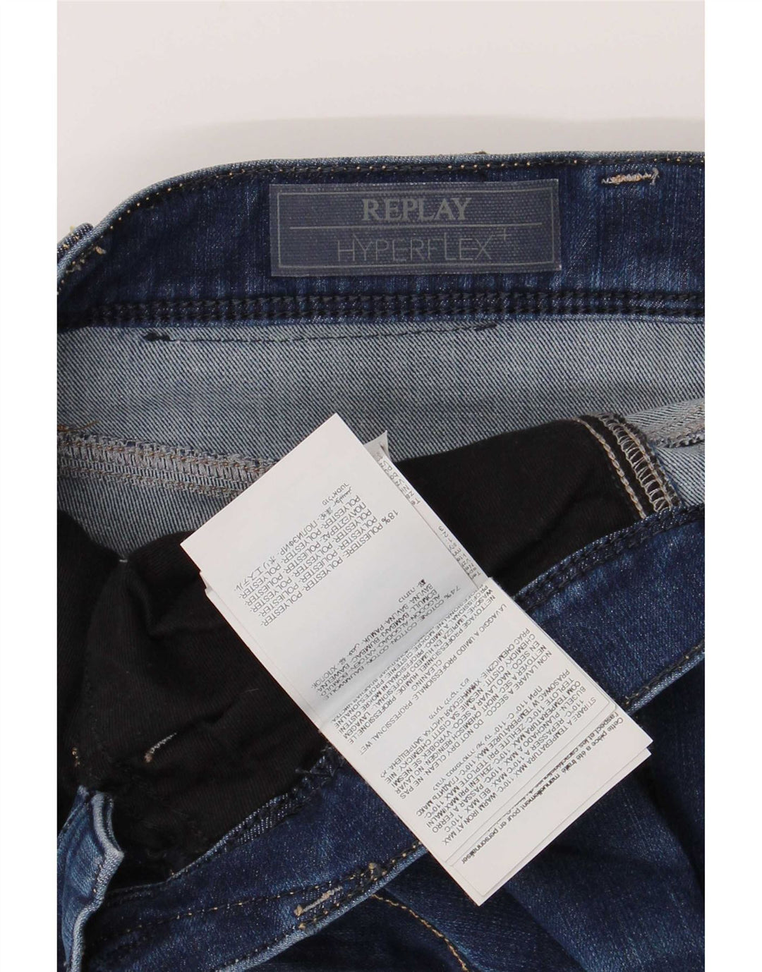 Replay Jean Slim Homme W28 L30 Bleu Coton