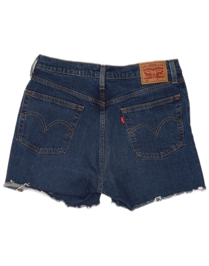 Levi's Short en Jean 501 Femme W29 Bleu Moyen Coton