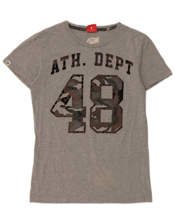 Puma T-Shirt Graphique Homme Petit Gris Coton