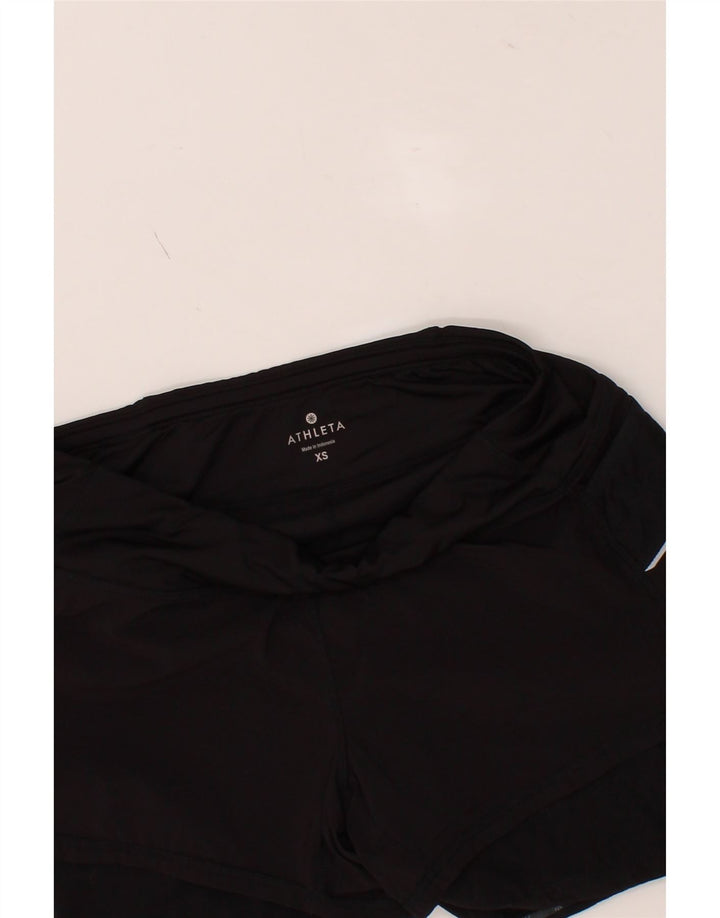 ATHLETA Womens Sport Shorts UK 6 XS  Black Vintage Athleta and Second-Hand Athleta from Messina Hembry 