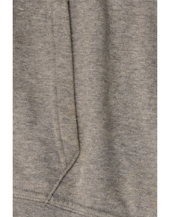 Adidas Pull à capuche surdimensionné pour femme UK 14 Gris moyen Coton