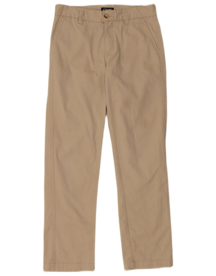 CHAPS Pantalon Chino Droit Garçon 11-12 ans W26 L26 Coton Beige