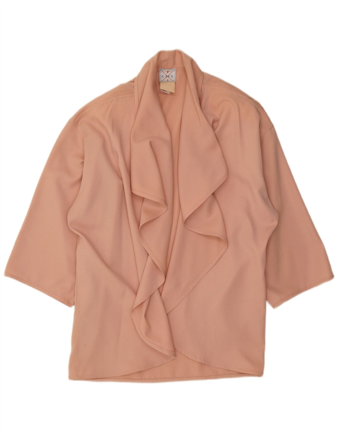 Fendi Veste Blazer Ouverte Oversize Femme IT 44 Laine Rose Moyen