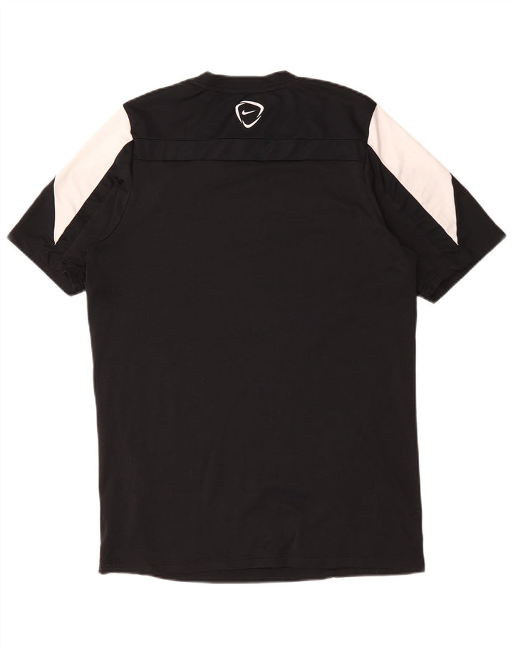 Nike Hommes Dri Fit T-Shirt Haut Large Noir Colorblock Polyester