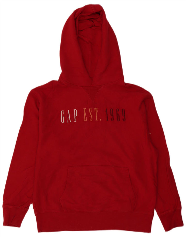 Gap Pull à Capuche Graphique Homme Rouge Moyen Coton