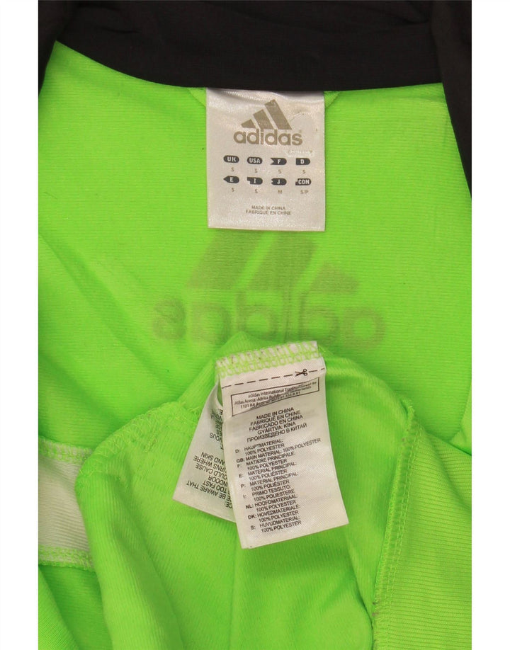 ADIDAS Veste de survêtement graphique pour hommes, petit, vert, color block, polyester