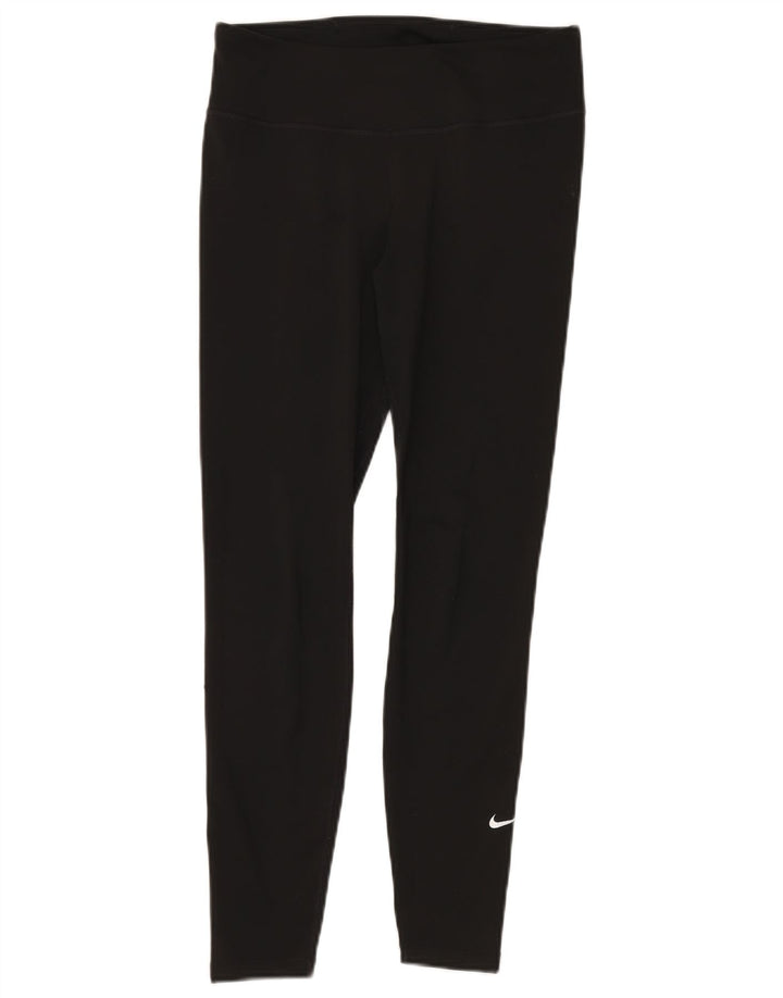 NIKE Legging Dri Fit pour femme UK 12 Polyester noir moyen