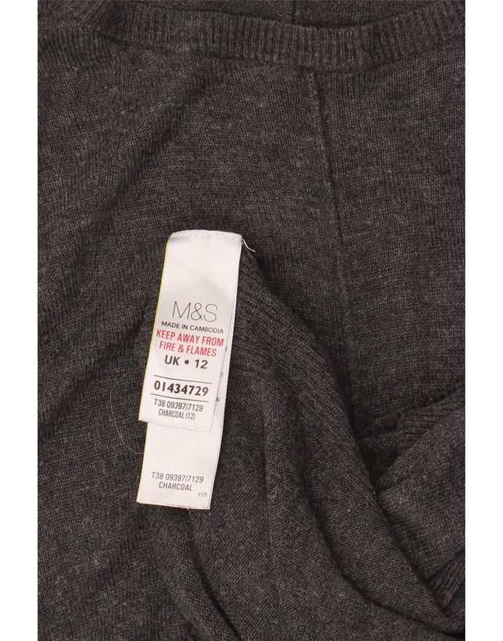 Marks & Spencer Pull à manches 3/4 et col bateau pour femme UK 12 Medium Gre