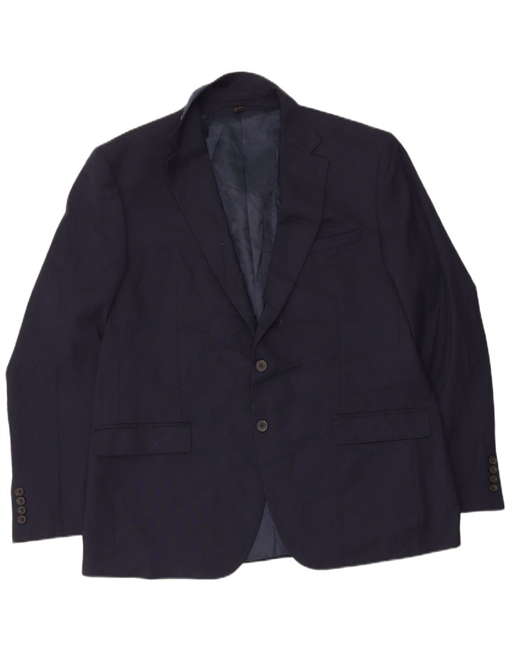 Marks & Spencer Veste blazer coupe régulière à 2 boutons pour homme UK 44 XL Bleu marine