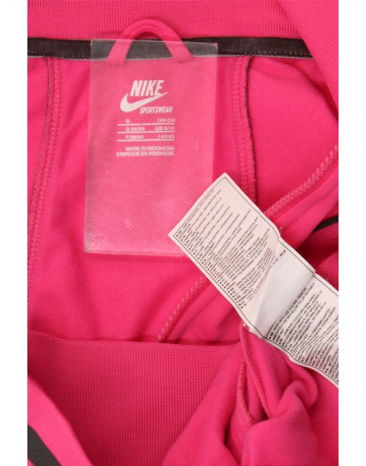 Nike Veste de survêtement pour femme UK 8/10 Petit Rose Colorblock Polyester