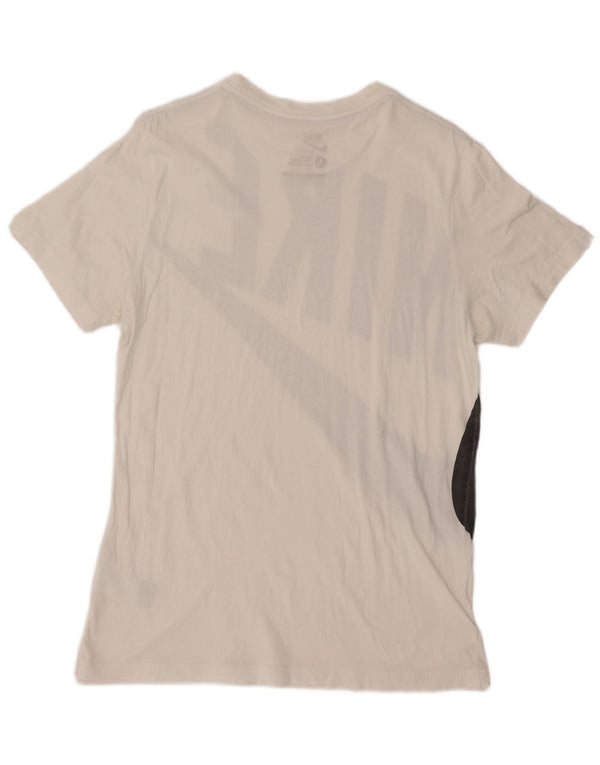 Nike T-shirt coupe slim pour homme en coton blanc Taille L