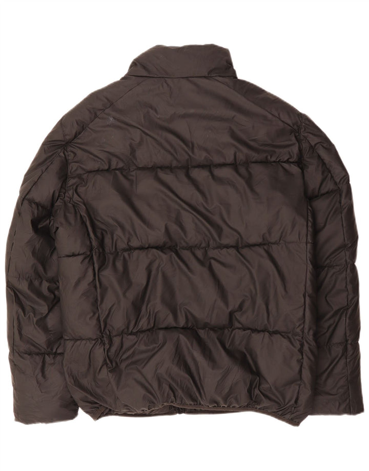Zara Veste matelassée pour homme UK 40 Large Noir Polyester