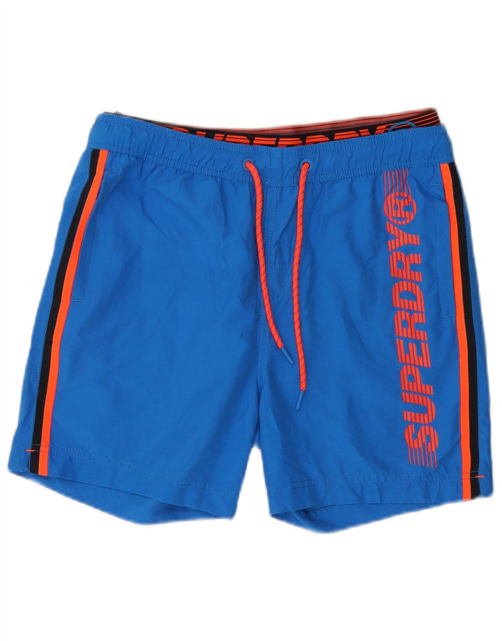 SUPERDRY Short de Bain Graphique Homme Bleu Moyen Polyester
