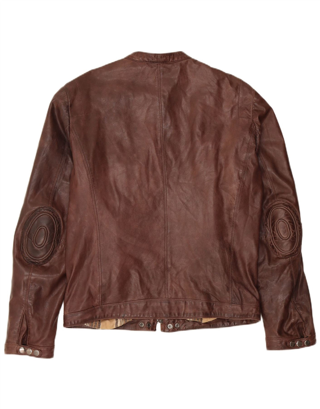 Zen Veste de course en cuir pour femme IT 52 2XL Cuir marron