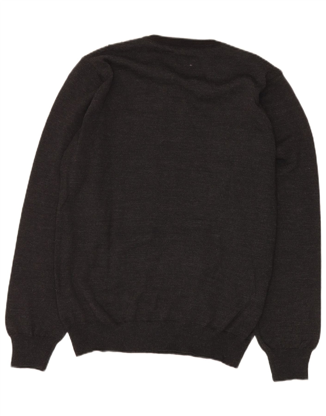 KITARO Pull col V pour homme en laine à carreaux gris