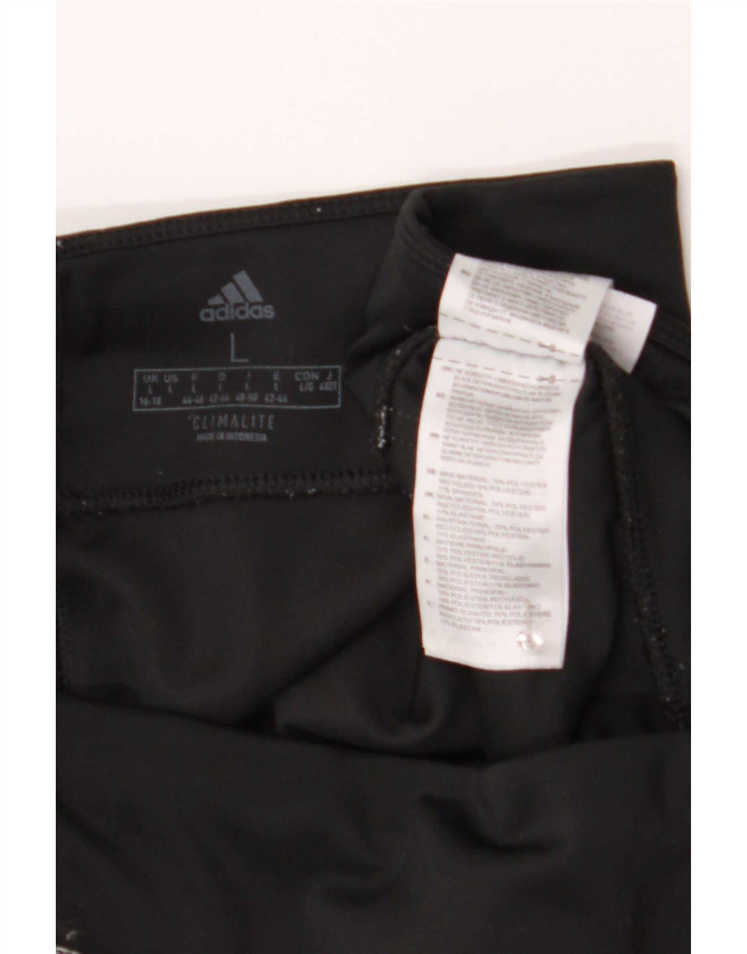 Adidas Leggings Femme UK 16/18 Large Noir Polyester