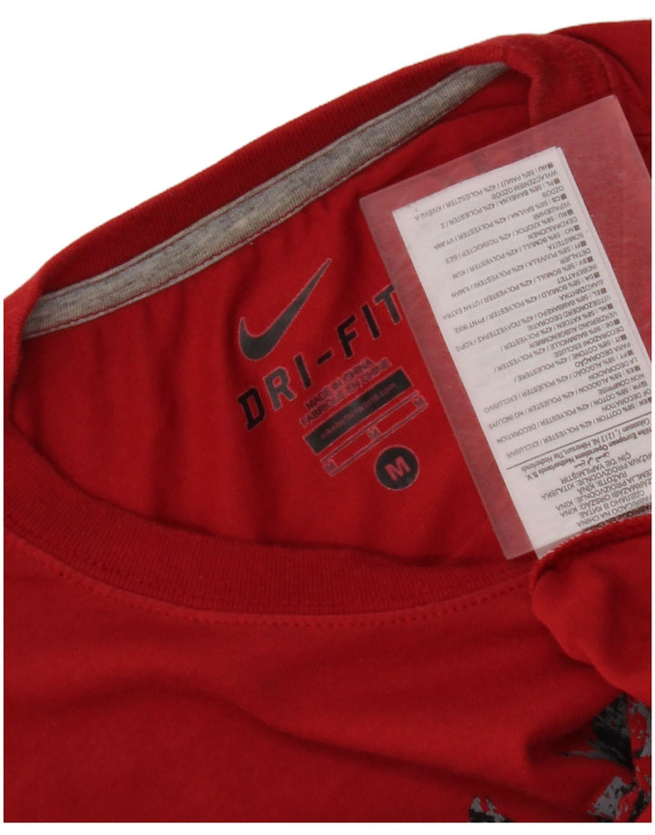 NIKE T-Shirt Dri Fit Graphic Homme Rouge Moyen Coton