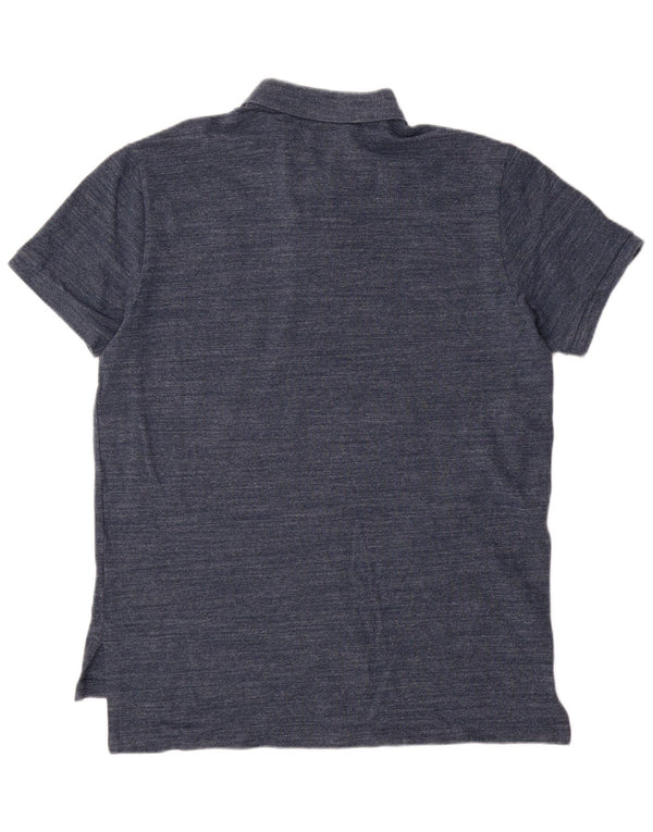 Polo Ralph Lauren Chemise sur mesure pour homme Grand coton moucheté bleu marine