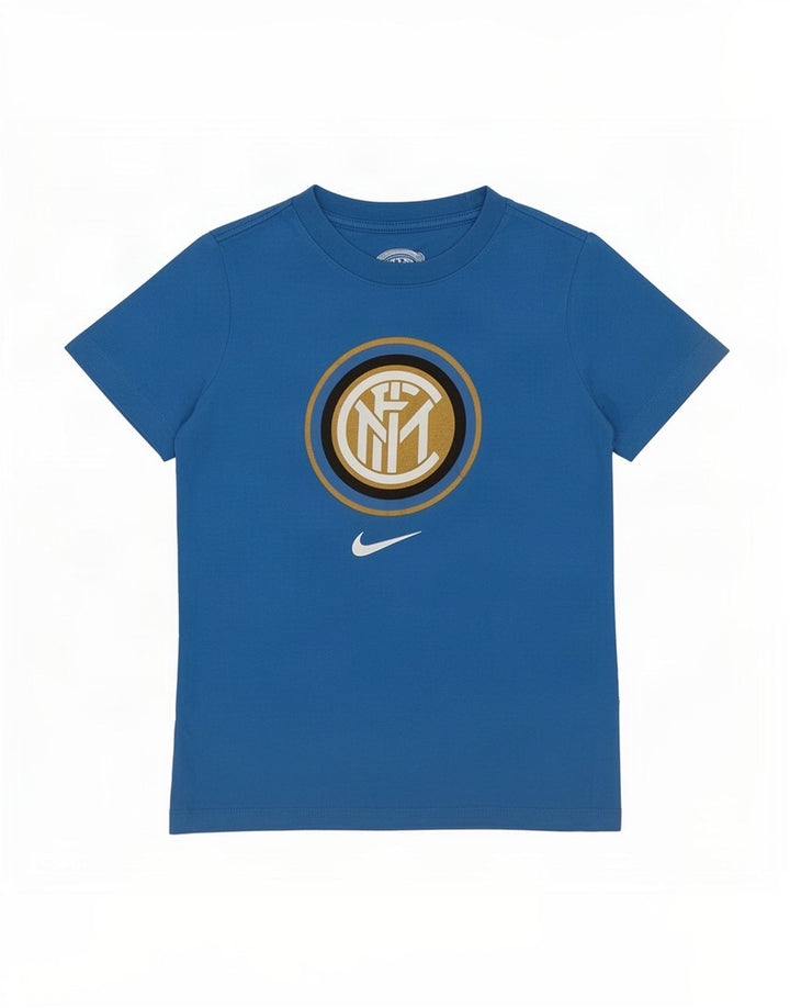 Nike Garçons Inter Milan Graphic T-Shirt Top 8-9 ans Petit Bleu