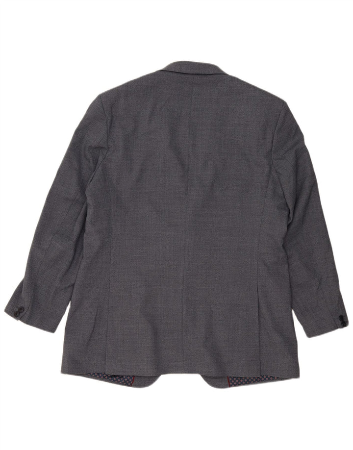 Marks & Spencer Veste blazer à 2 boutons pour homme UK 44 XL Bleu Polyester