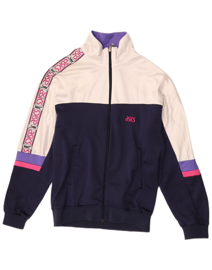 Asics Veste de Survêtement Graphique IT 50 Homme Blanc Moyen Colorblock