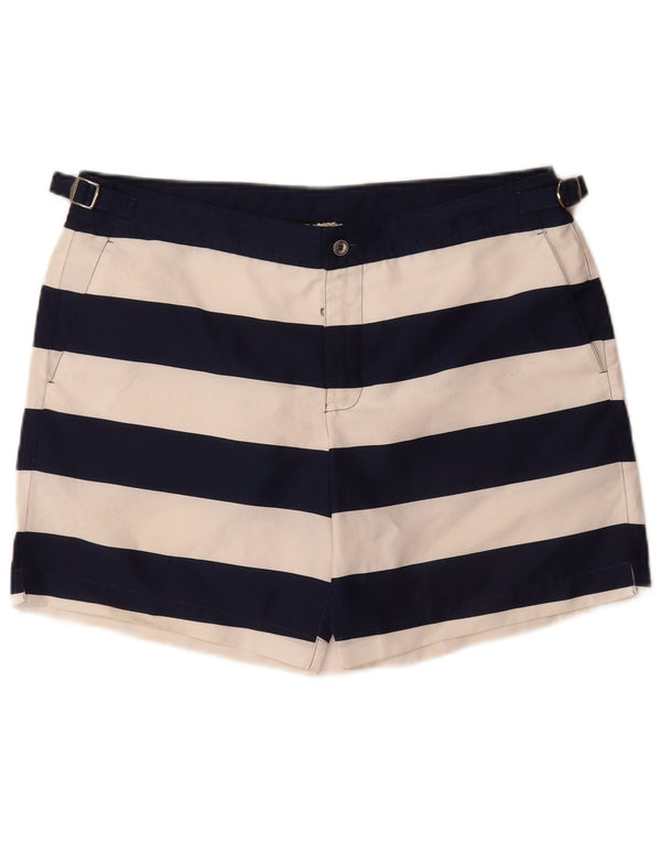 Dolce & Gabbana Short Chino Femme Large W34 Cachemire Rayé Bleu Marine