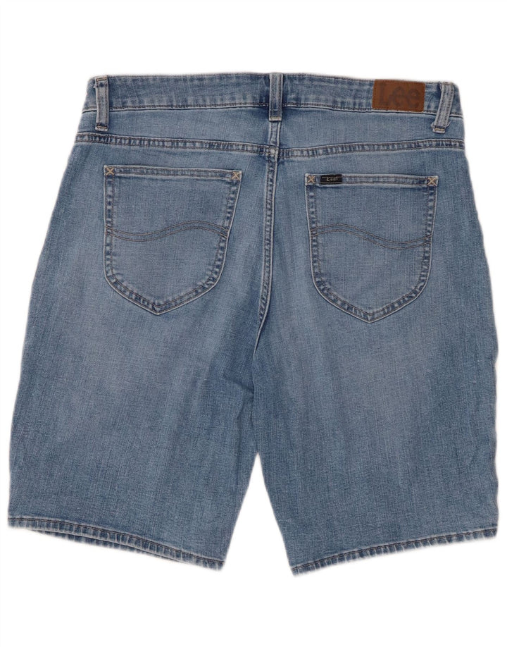 LEE Bermuda en jean taille moyenne pour femme W34 Large Bleu