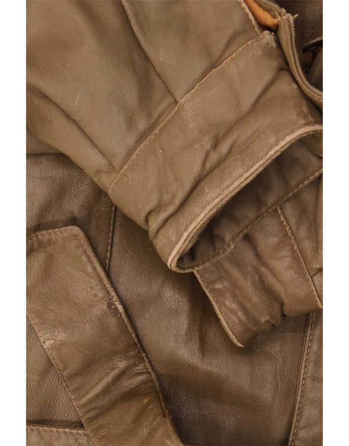 LIVERPOOL Veste en cuir militaire pour homme IT 54 2XL Cuir marron