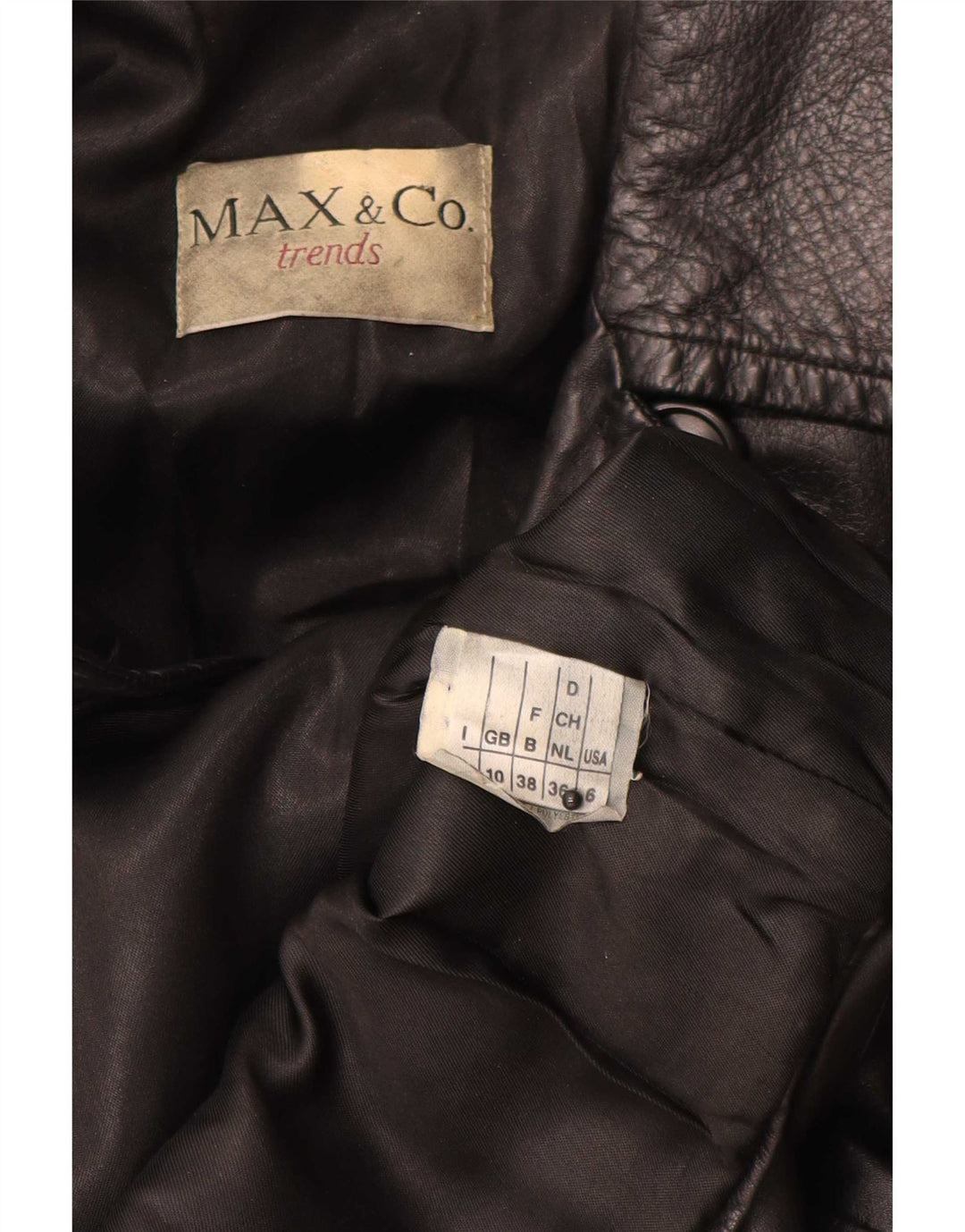Max & Co. Veste surdimensionnée coupe ample pour femme UK 10 Small Noir