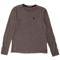 Superdry Haut à manches longues en coton gris moyen |