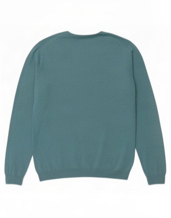 Marks & Spencer Pull Col Ras-du-Cou Bleu Harbour Homme XL Turquoise