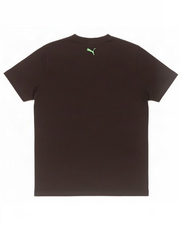 Puma T-shirt graphique pour hommes, grand, noir, coton