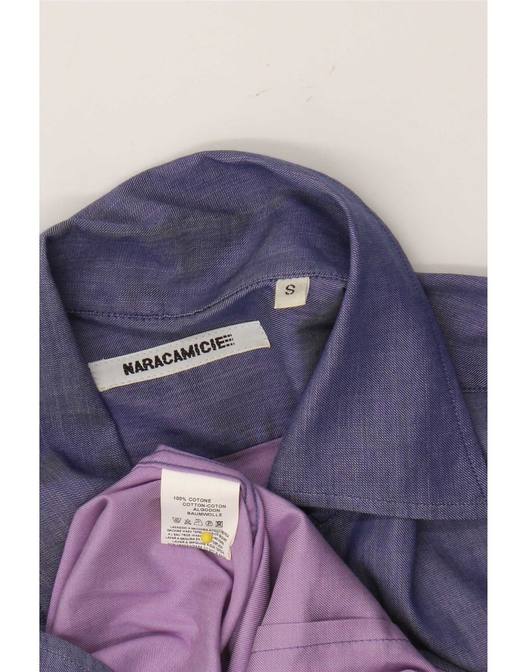 Naracamicee Chemise Homme Petit Coton Violet