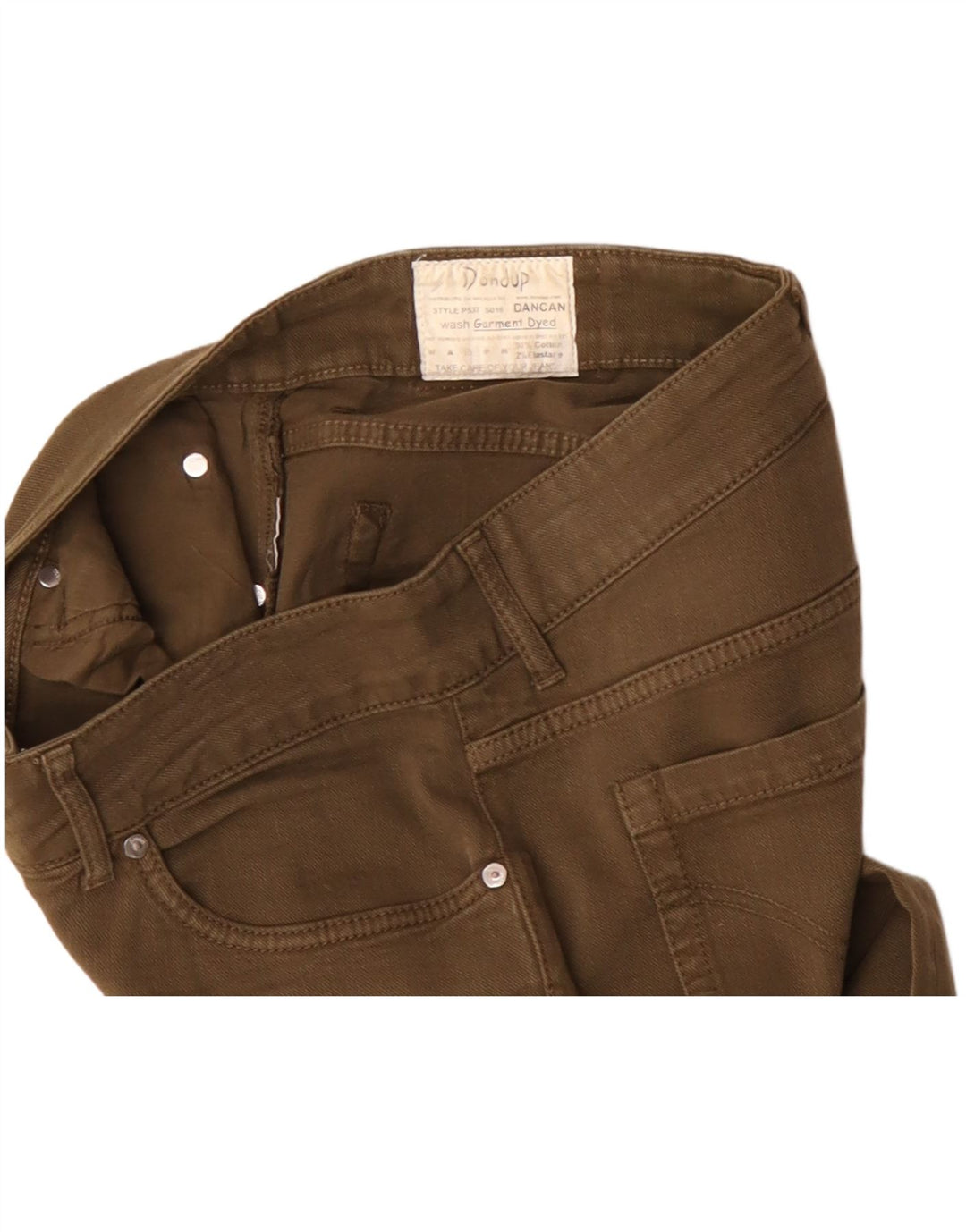 vintage Femme Slim Jeans W32 L31 Coton Marron