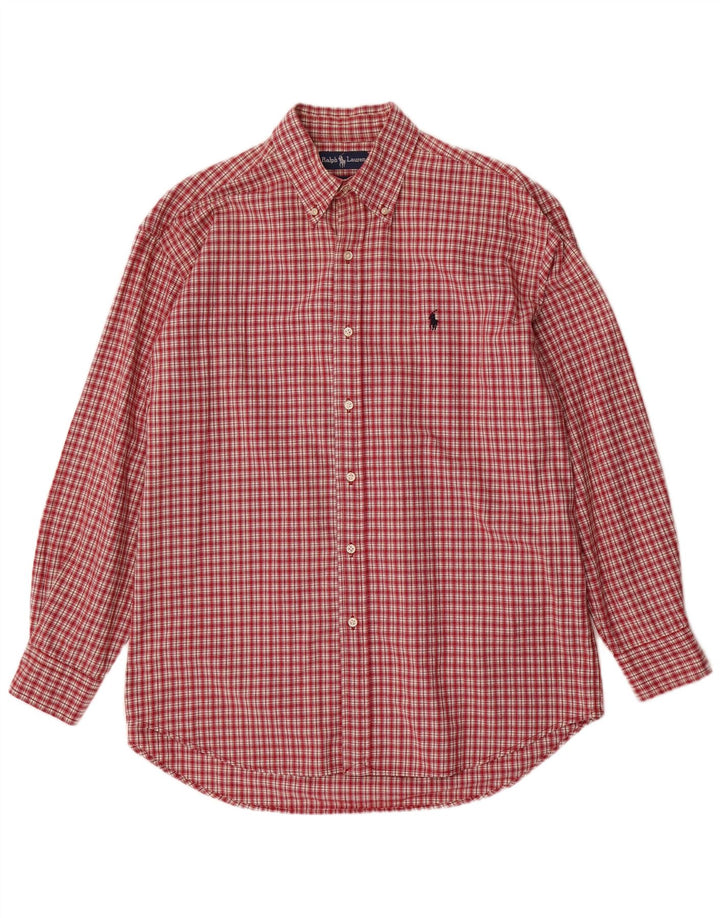 Ralph Lauren Chemise Blake pour homme en coton à carreaux rouges
