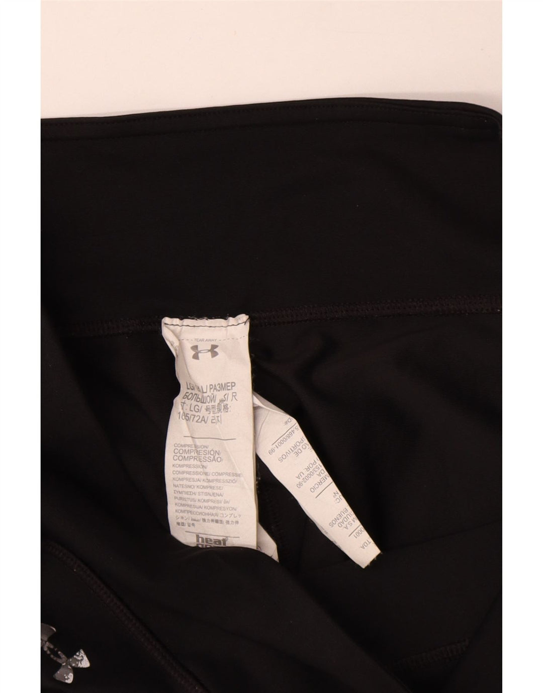 Under Armour Legging Capri Graphique Femme UK 44 Large Noir Polyester