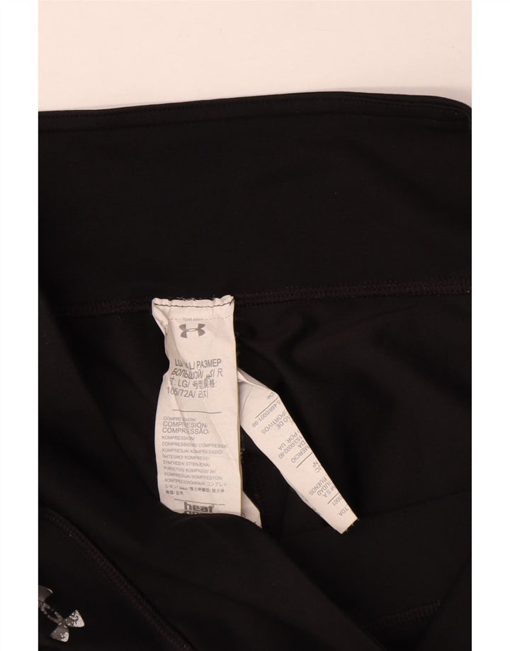 Under Armour Legging Capri Graphique Femme UK 44 Large Noir Polyester