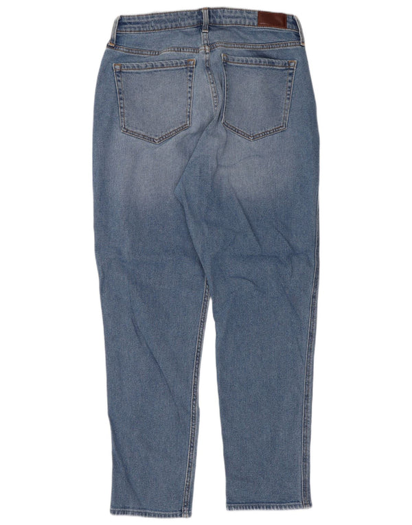 Hollister Jean Mom Jean taille haute fuselé pour femme US 11 Large W30 L25 Bleu