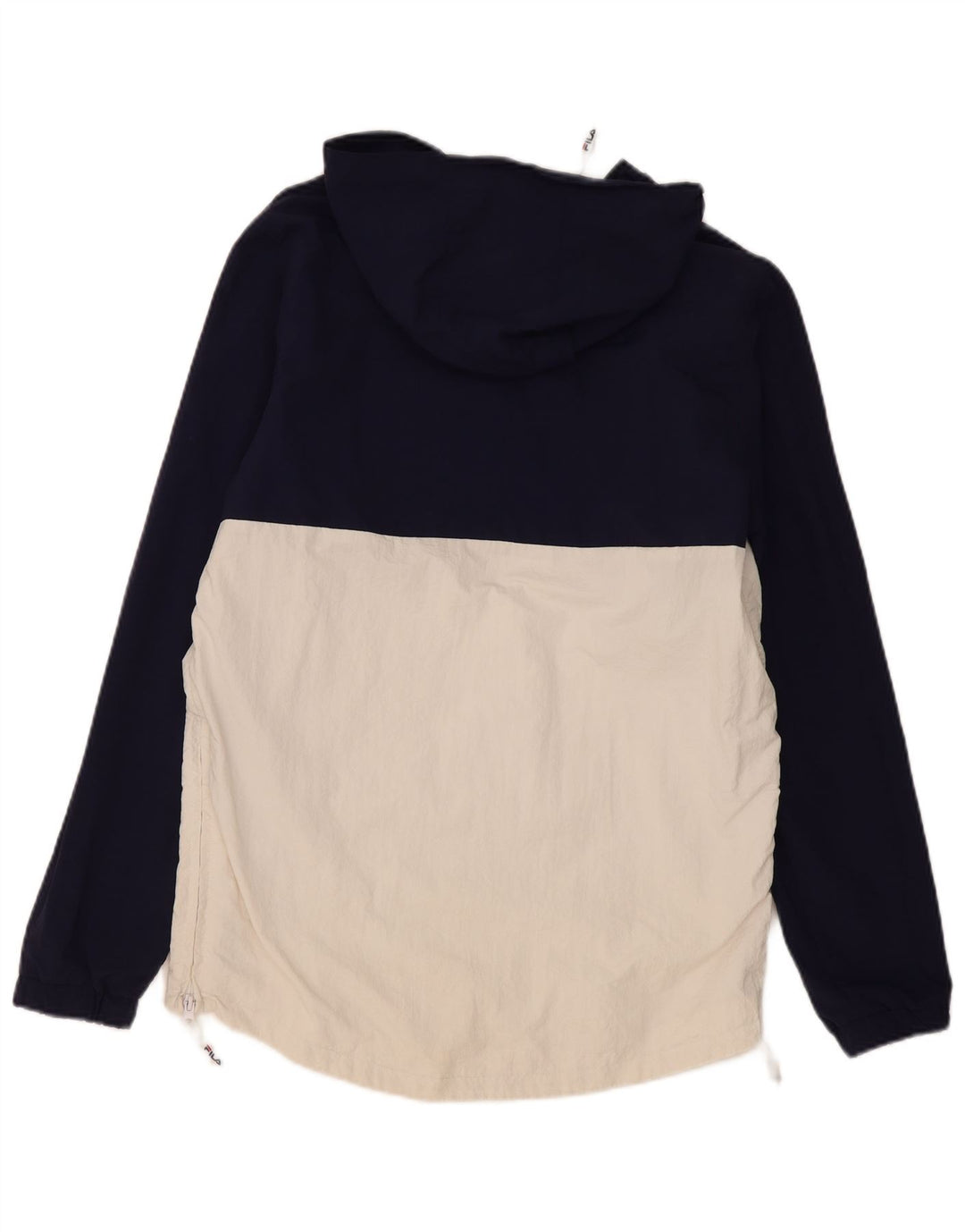 Fila Veste de pluie à capuche pour homme UK 36 Small Bleu marine Colourblock