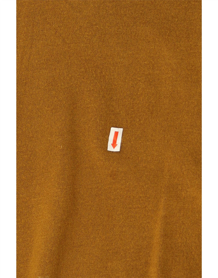 Zara Pull Col Rond Homme Jaune Moyen Viscose