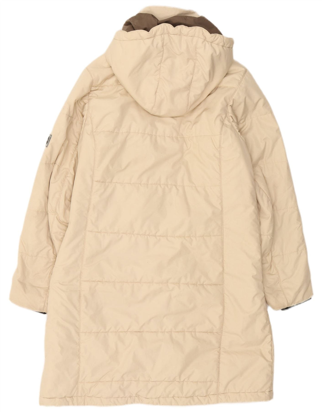 Jack Wolfskin Manteau rembourré à capuche pour femme UK 12/14 Medium Off White