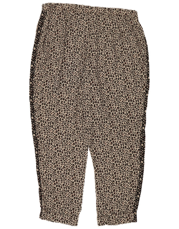 Marks & Spencer Pantalon décontracté taille haute pour femme UK 18 XL W36 L27 Blanc