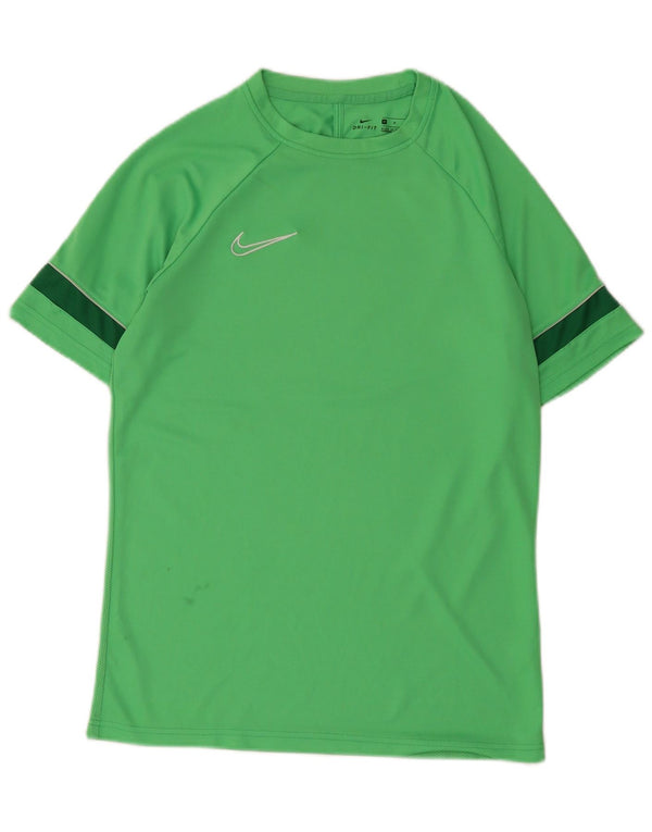 Nike T-shirt Dri Fit pour homme en polyester color block vert moyen
