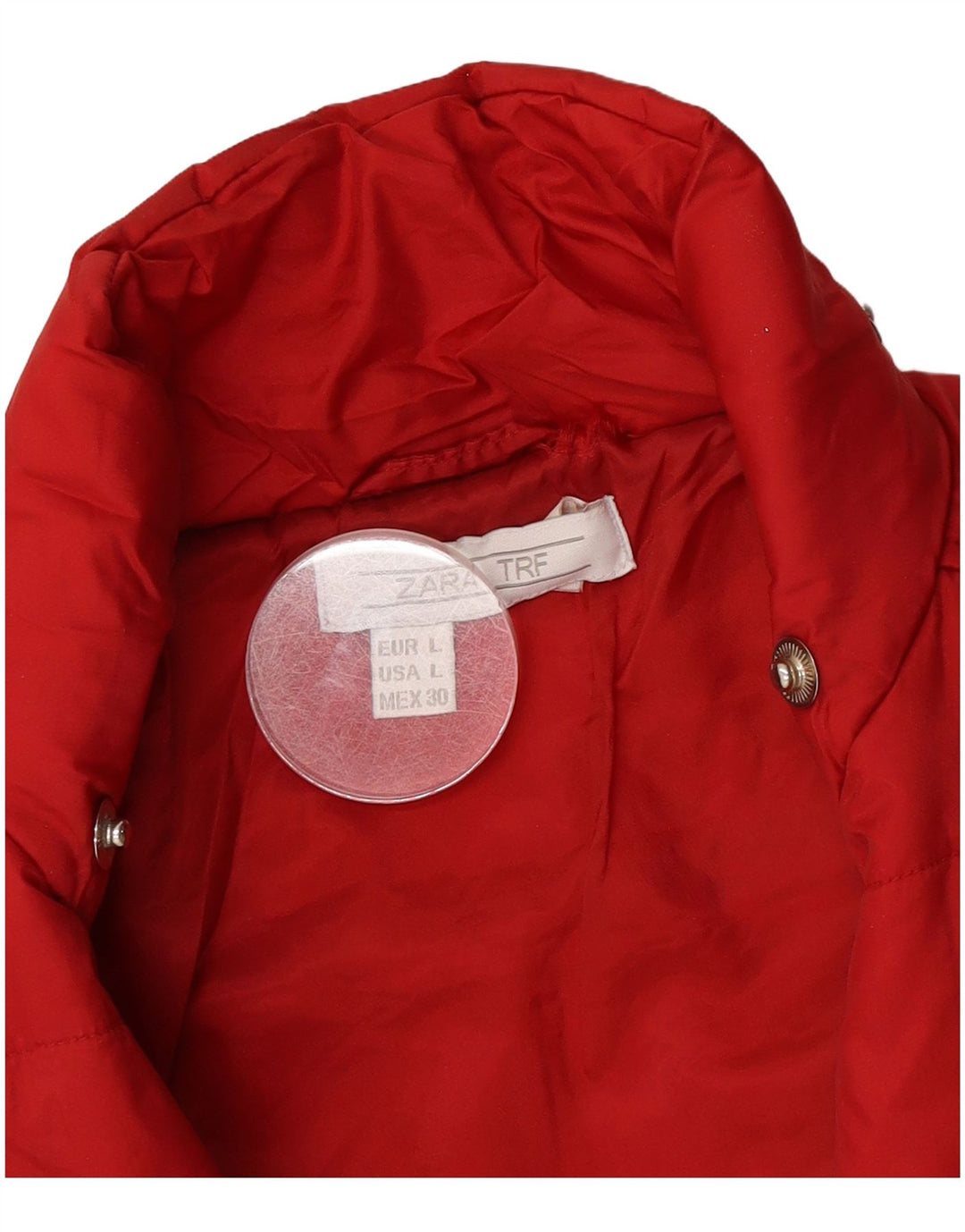Zara Femme Trafaluc Veste Rembourrée UK 16 Large Rouge