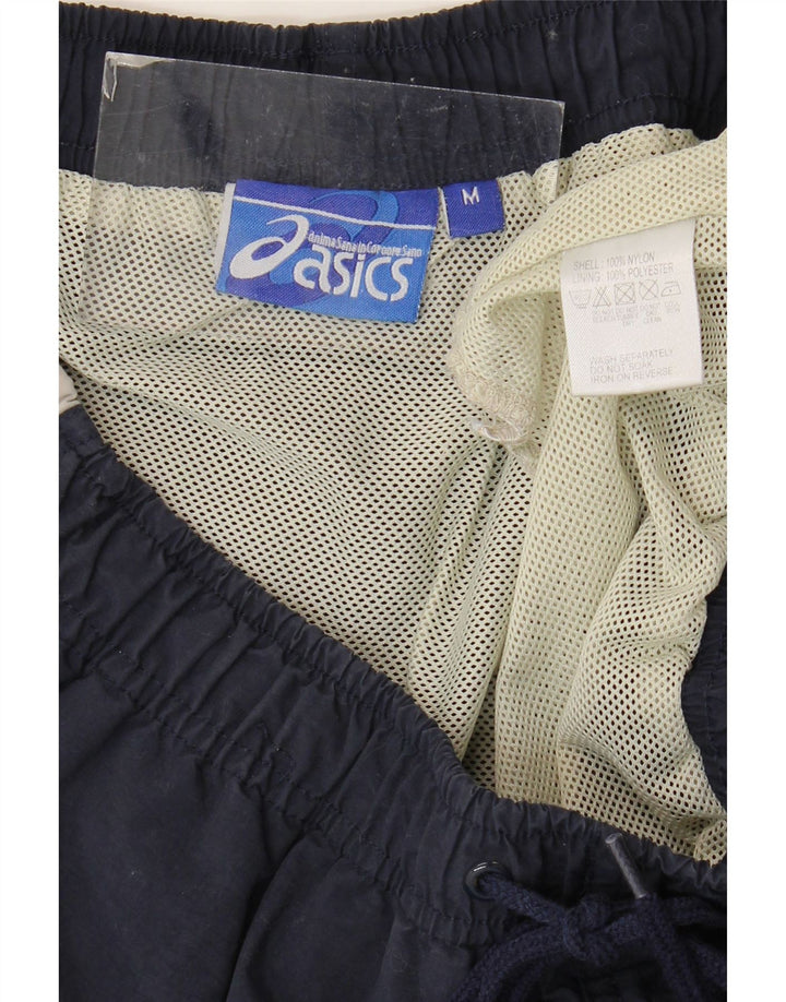 Asics Short de Sport Homme Bleu Marine Moyen Nylon Colorblock