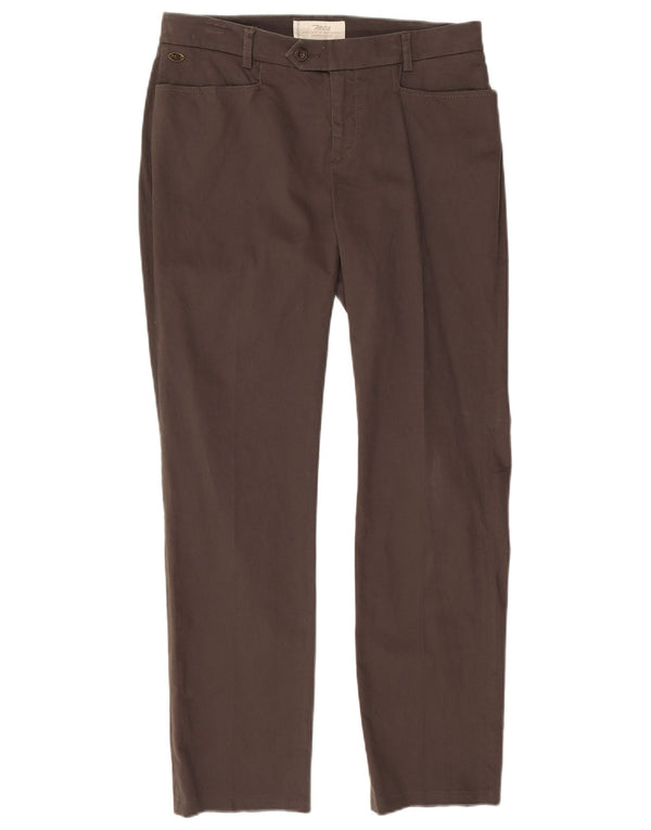 Marlboro Classics Pantalon décontracté pour femme UK 12 Medium W30 L28 Gris Coton