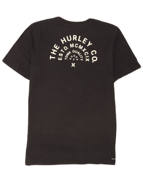 Hurley T-Shirt Graphique Homme Noir Moyen Coton